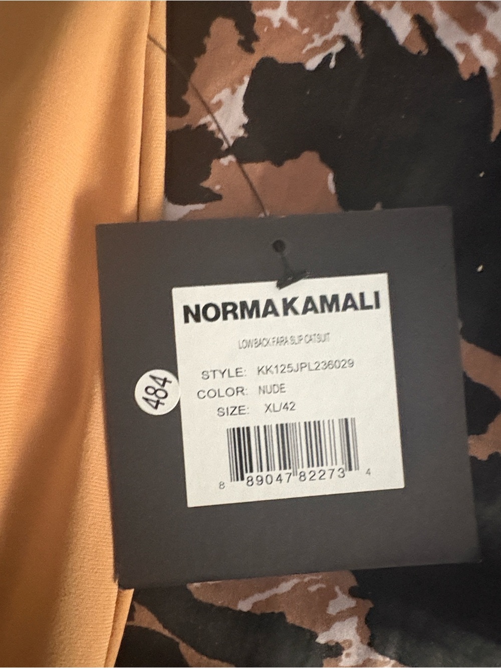 Norma Kamali Sleek Nude One-Piece Jumpsuit - Picture 5 of 7
